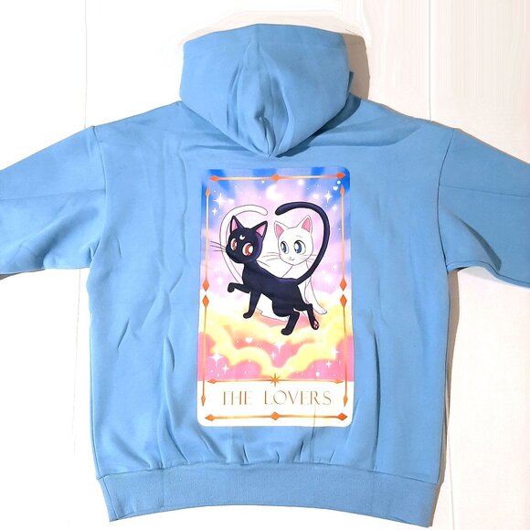 Sailor Moon Luna Artemis Cat Lovers Tarot card Anime nice hoodie Large pullover - Picture 7 of 8